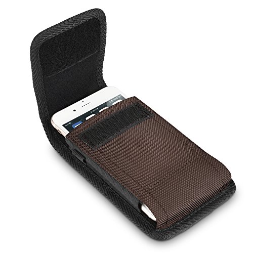 iPhone 7 Plus Vertikal GÃ¼rtel Tasche,iNNEXT Handytasche GÃ¼rteltasche GÃ¼rtelclip Fall Holster Pouch Oxford Canvas fÃ¼r Samsung Galaxy S8 plus/iPhone 6 6S PLUS,Oneplus 5,Galaxy S6Edge Plus(Braun 5.5inch)