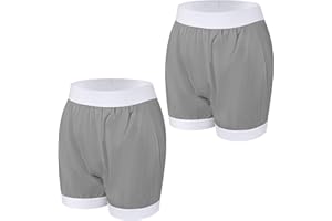 CARER HEALTHCARE INCONTINENCE PREGNANCY Carer 2 Piezas Cubrepañales para Adultos Incontinencia Ropa Interior Bóxer Impermeable Antifugas Lavable Reutilizable Unisex Gris Talla L