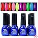 Perfect Summer 12pcs Gel Nail Polish 8ml Nail art kits set 10 Colors+Top Coat +Base Gel Polish
