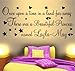 Produktbild ONCE UPON A TIME BEAUTIFUL PRINCESS PRINCE WALL ART STICKER QUOTE ~ IDEAL FOR GIRLS OR BOYS BEDROOM BABIES NEW BORN NURSERY Just Add NAME by Banner