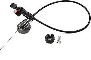 HEIBTENY Interrupteur de verrouillage de fourche de vélo + noyau de fil + tube métallique + couvercle de commande de fil levier de verrouillage de fourche à distance levier pour SR pour Suntour EPICON XCR XCM