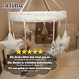 TALINU Erstlingsdecke mit Geschenkschleife aus 100 % Baumwolle | mit 2 Jahren Zufriedenheitsgarantie | Babydecke, Kuscheldecke, Strickdecke - 5