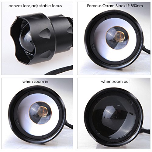 Evolva Future Technology T20 IR 38mm Objektiv Infrarot-Licht-Nachtsicht -Taschenlampe -Um mit Nachtsicht -Gerät verwendet werden (Infrarot-Licht ist unsichtbar für das menschliche Auge) - 3