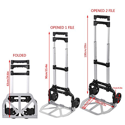 Sackkarre Handkarre Transportkarre klappbar (150Ibs) - 2