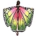 Produktbild Internet Frauen 197*125CM Weiche Gewebe Schmetterlings Flügel Schal feenhafte Damen Nymphe Pixie Halloween Cosplay Weihnachten Cosplay Kostüm Zusatz (Grün, Freie Größe)