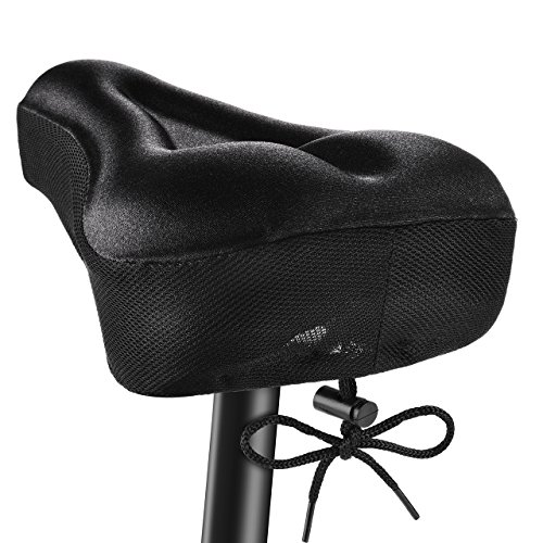 Gelüberzug für den Fahrradsitz - Sattelbezüge - OMorc Fahrradsattel Überzug – Der bequemste Fahrradsitz. The weite und große passend für Mountainbike-Sitze und Rennradsättel. Gepolsterter Polstersattelüberzug für Männer, Frauen und Kinder