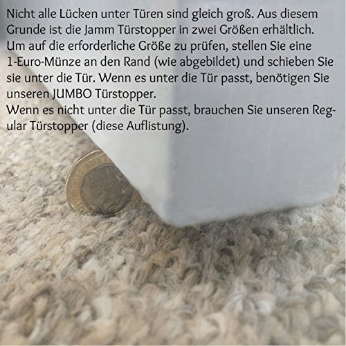 DIE Nummer 1 unter den Türstoppern. Besser als jeder andere Türstopper oder Türkeil. Sein einzigartiges preisgekröntes Design hält die Tür gleichzeitig von beiden Seiten an Ort und Stelle. Hochwertiges, nicht aus Gummi gefertigtes Produkt. Getestet durch das Produktsicherheitsinstitut UL. Jamm doorstop – Bester Türkeil für Büro und Haushalt – Andere Tür stopper werden einfach entfernt. Übertrifft andere Türstopper auf allen Bodenflächen. 100% Zufriedenheitsgarantie. (Einzelpack, Abendblau) - 3