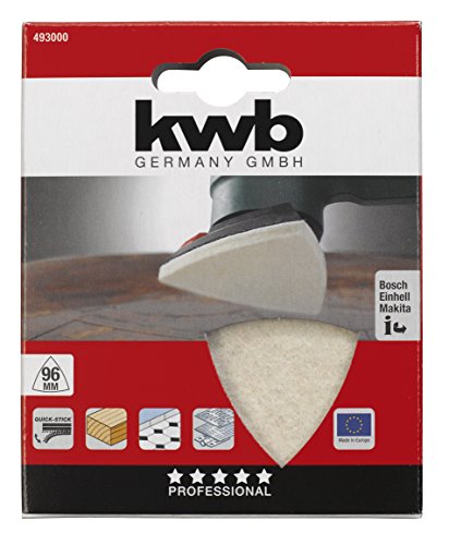 KWB Quick-Stick Filzpolierscheibe, selbsthaftend, für Deltaschleifer, 4930-00 - 2