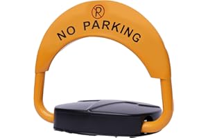 Acesunny Staffa di parcheggio con batteria elettrica blocco parcheggio parcheggio fusibile induzione auto blocco parcheggio telecomando auto space saver latch barrier segnale di avvertimento 30 m 180°