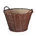 Produktbild Kaminholzkorb Feuerholzkorb ungeschälte Weide mit Jute Ø ca. 60 cm