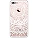Price comparison product image iPhone 7 Plus Case, UCMDA Slim Clear Soft Silicone Gel Protective Case, [Anti-Scratch] Best TPU Rubber Shockproof Bumper Phone Case Cover for Apple iPhone 7 Plus - White Tribal Mandala