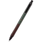 Uni Kuru Toga Ahşap, 0,5 mm Mekanik Kalem, Otomatik Kurşun D&ouml;nd&uuml;rme, Ahşap Sap ve Metal G&ouml;vde, Orman Yeşili (M5KW1P.88)