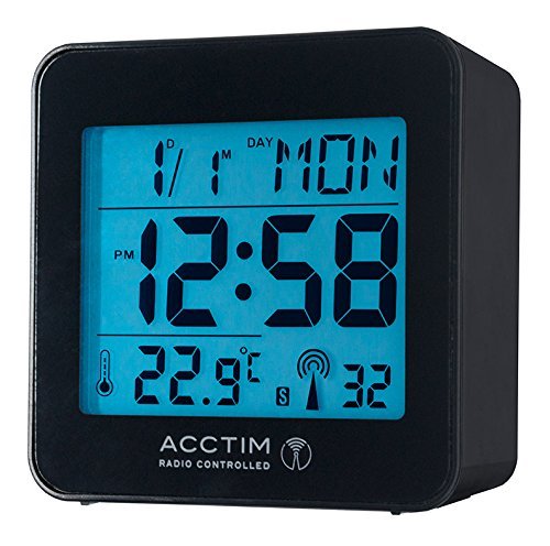 Preisvergleich Produktbild Acctim Grünkohl Radio Uhr, Schwarz