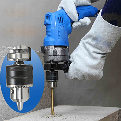 JTENG DIY Zahnkranzbohrfutter 1.5-13, 1/2 Zoll-20 Bohrfutter mit Schlüssel und SDS Plus Adapter - 2