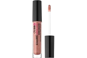deBBY, kissME LIPGLOSS VOLUME EFFECT, Gloss Labbra con Acido Ialuronico Idratante, Effetto Volumizzante Naturale, Finish Extra Luminoso senza Appiccicare, Colore 03 Nude