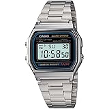 Casio męski zegarek cyfrowy z bransoletką ze stali nierdzewnej