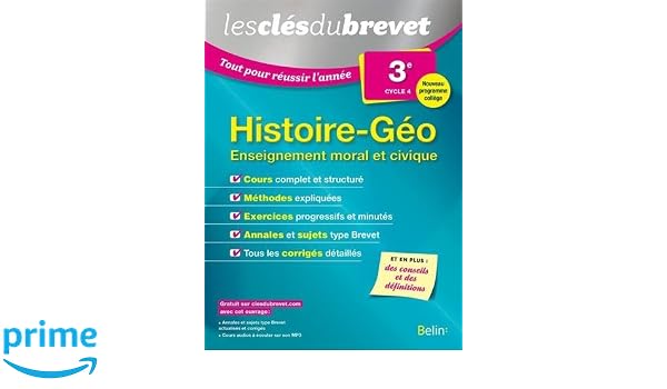 Amazonfr Clés Du Brevet Tout Pour Réussir Lannée Hist - 