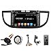Produktbild tltek 20,3 cm HD 1024 * 600 muti-touch Bildschirm Auto GPS Navigation System für HONDA CRV CR-V 2012–2015 Android DVD Player + Backup Kamera + EU Karte