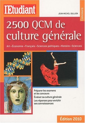 couverture de : 2500 QCM de culture g&eacute;n&eacute;rale