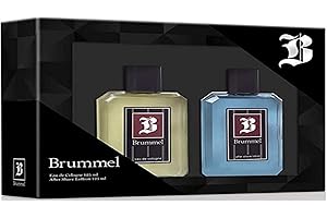 BRUMMEL - Perfume 125 ml + After Shave 125 ml, Estuche Regalo de Hombre, Pack Brummel 2 Piezas, Masculino, Elegante, Fresco y Sofisticado, Fragancia Amaderada y de Larga Duración