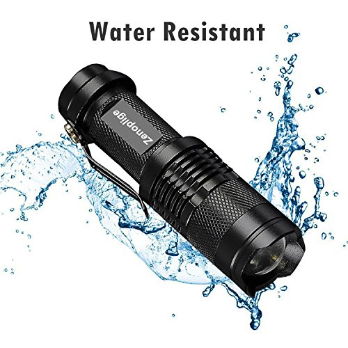 Zenoplige 5x Mini 7W 350 Lumen Cree Q5 LED Taschenlampe Handlampe Schlüsselanhänger Handlight einstellbarer Fokus Zoom Licht Lampe mit 3 Modus - 3