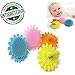 Produktbild Baby BüRste WeichKinder Silikon Bath Brush Kreative Sicherheit BadebüRste GemüTlich GesichtsbüRste temperament fashion (Orange/Pink)
