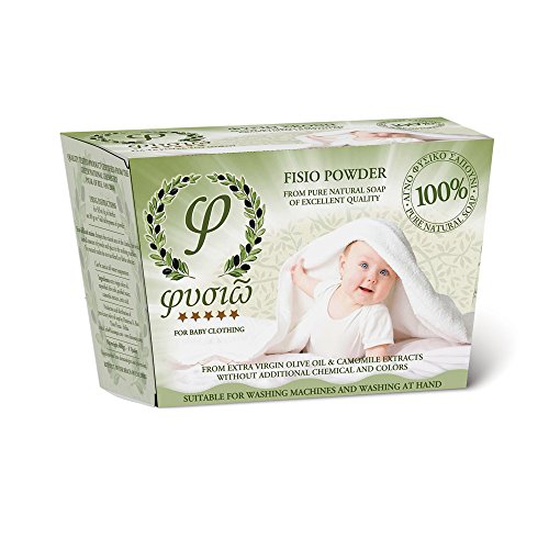Washing Powder - Bio - from Pure Natural Olive Soap - By Fysio Natural Cosmetics - Suitable for Washing Machines and Washing by Hand - Buy 2 & get FREE DELIVERY