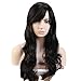 S-noilite® Lady Long Curly Full Head Wigs Cosplay Party Daily Fancy Dress Natural Black