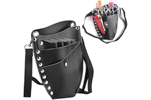 Agatige Bolsa De Tijeras, Bolsa De Almacenamiento De Cintura Multifuncional Herramienta De Peine De Peluquería Portátil con Cinturón para Peluquería