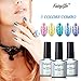 FairyGlo 5 Colours Gel Nail Polish UV LED Soak Off Platinum Varnish Bling Lacquer Nail Art Gift Set Manicure Collection New 10ml C58001