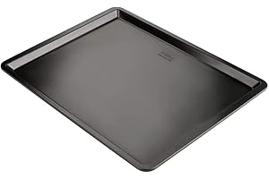 Zenker Black Metallic - Bandeja para hornear y galletas (resistente al calor hasta 230 °C, 420 x 320 x 15 mm)