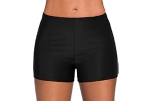 HZMM Swimbottom for Older Women Running High Waist Solid Color Bikini Bottoms Swim Briefs Beach Shorts Board Shorts Swimwear Beach Conservative Swimwear for Women