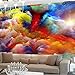 Produktbild REAGONE Wanddekoration Custom 3D Colorful Clouds Photo Wallpaper For Living Room 3D Large Wall Murals Modern Creative Wallpaper On The Wall Tv Backdrop,350X245 Cm (137.8 By 96.5 In)
