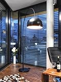 SalesFever Bogenlampe schwarz lackiert mit Dimmer Big Deal - 2