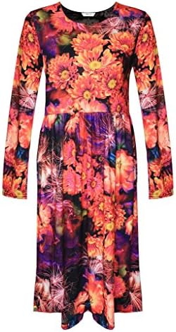 LUL®Womens Frankie Dress Ladies Full Sleeves CASUAL BEACH PARTY WEAR New UK Size 8 to 24