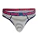 Produktbild Andrew Christian String Tanga Herren, Unterwäsche mit Blau/weißes Streifenmuster, Medium