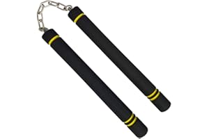 Fayscingo Artes Marciales Nunchakus de Espuma Práctica de Seguridad Entrenamiento Nunchucks con Cadena Giratoria de Acero para Niños y Principiantes
