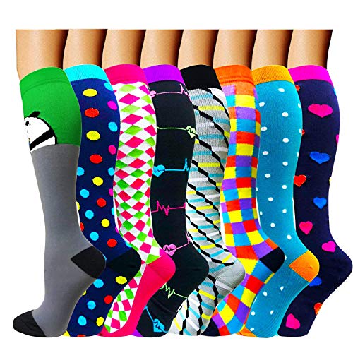 Diu Life Compression Socks for Women and Men-Best Medical, for Running,Nursing,Circulation & Recovery, Hiking Travel & Flight Socks-20-25mmHg