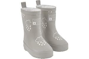 Grass & Air Grey Colour-Changing Kids Wellies, Unisex Childrens Welly Boots for Babies, Toddlers and Children