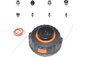 ICOOYO Cabezal de recortadora P25 para Husqvarna Craftsman Jonsered Poulan & Poulan Pro McCulloch Partner Flymo RedMax