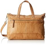  PIECES Damen Pcbecky Leather Bag Schultertasche, Beige (Nature), 12,5x34x25 cm