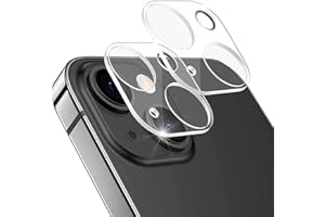 Wei Tech Camera Protection Tempered Glass Double Glazing for iPhone 13 - 9H Hardness, Ultra HD Clarity, Complete Camera Protection, Scratch-Resistant, Full Coverage, Pack of 2 Camera Tempered Glass