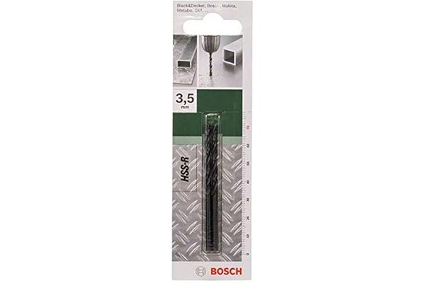 Bosch Accessories 2609255006 Foret Métal HSS-R Diamètre, Argent, 3,5 Mm
