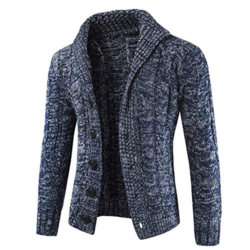 Preisvergleich Produktbild Strickwaren Wintermantel Herren,Elecenty Männer Mantel Kurzmantel Grobstrickjacke Strickmantel Strickjacken Winterjacke
