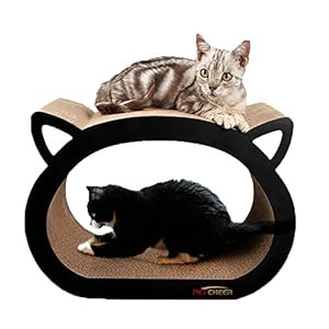 Petcheer Cama rascadora para gatos con diseño de gato