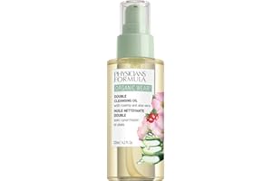 Physicians Formula - Huile Démaquillante Bi-Phase Double Usage Bio - Nettoyant Visage - Hydratant - Avec de l'Huile de Rose Musquée, de l'Aloe Vera et de la Camomille Bios - Produit Vegan - 130 G