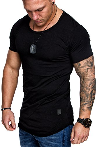 Amaci&Sons Oversize Herren Vintage T-Shirt Verwaschen Crew Neck Rundhals Basic Shirt 6005 Schwarz S Amaci&Sons Oversize Herren Vintage T-Shirt Verwaschen Crew Neck Rundhals Basic Shirt 6005 Schwarz S