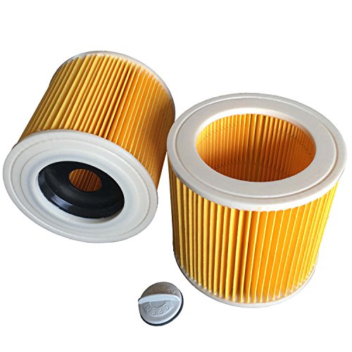 Clean Fairy Hepa filtros de repuesto para KARCHER una serie, WD Series WD2200 2210, 2240, 2250 3200 3250- 2 filtros