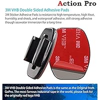 Action Pro 1 x Flat 3 m Adhesive Sticky Mount for GoPro Hero 2018 7 5 6 4 3 2 SJ Cam Yi