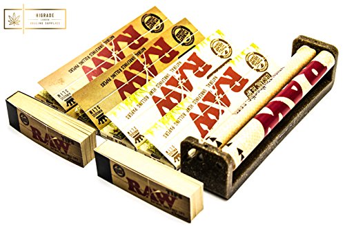Raw King Size Zigarettenroller mit 4 Raw King Size Rolling Papers und 2 Broschüren von Raw Rolling Tips - 6
